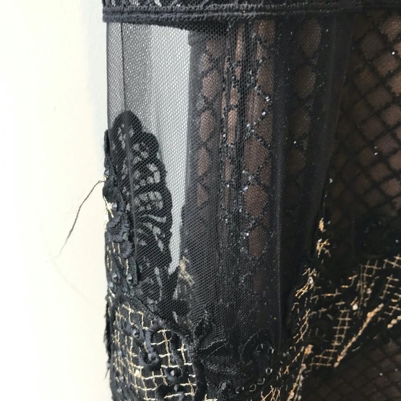 Mon Cheri 'Ellie Wilde' Two-Piece Mesh Gown - Picture 8 of 8